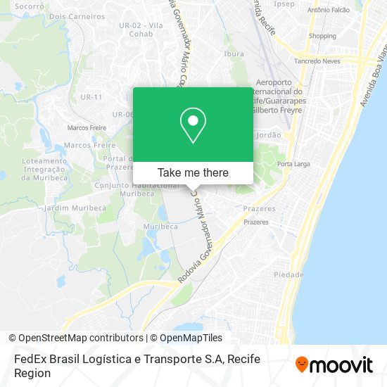 FedEx Brasil Logística e Transporte S.A map