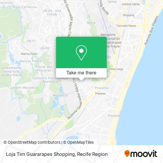 Loja Tim Guararapes Shopping map