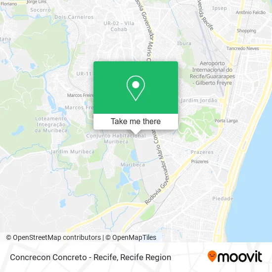 Concrecon Concreto - Recife map