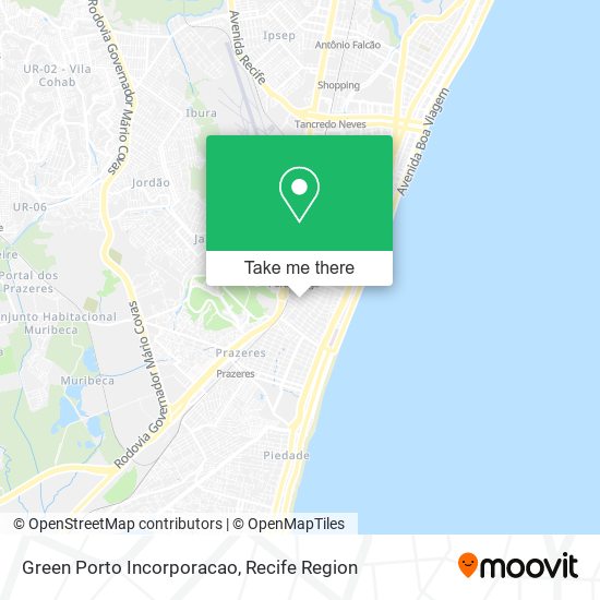 Green Porto Incorporacao map