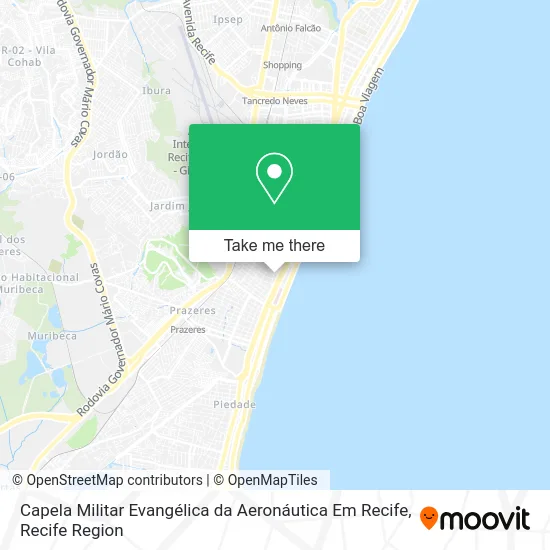 Capela Militar Evangélica da Aeronáutica Em Recife map