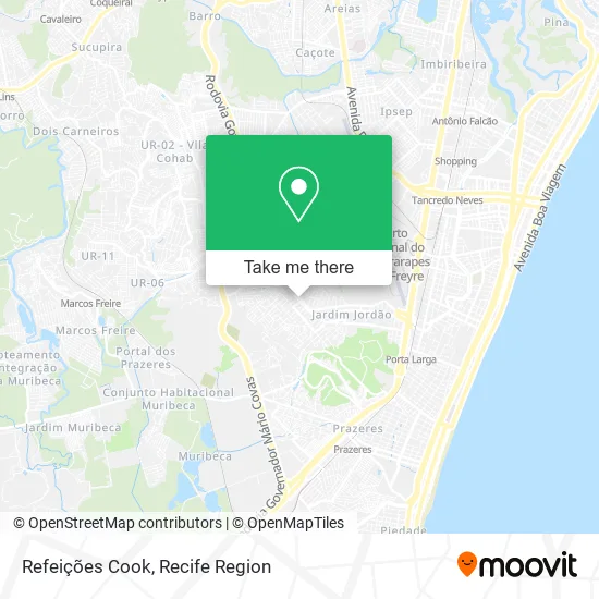 Refeições Cook map