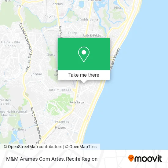 M&M Arames Com Artes map