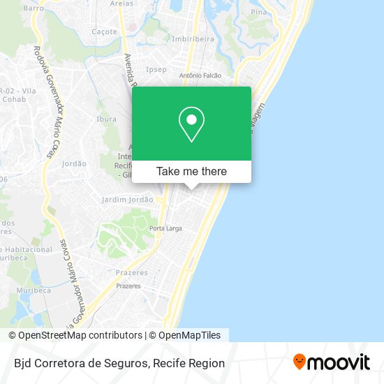 Mapa Bjd Corretora de Seguros