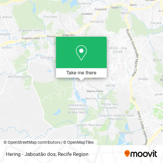 Hering - Jaboatão dos map