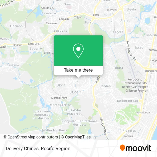 Delivery Chinês map