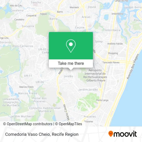 Comedoria Vaso Cheio map