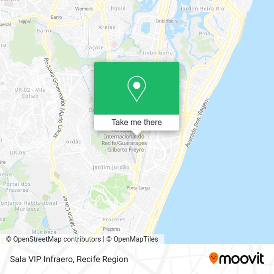 Sala VIP Infraero map