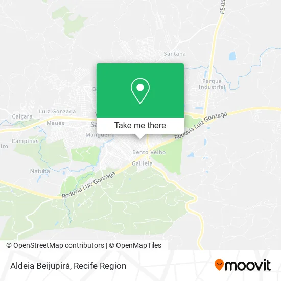 Aldeia Beijupirá map