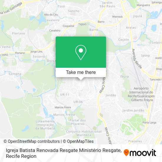 Igreja Batista Renovada Resgate Ministério Resgate map