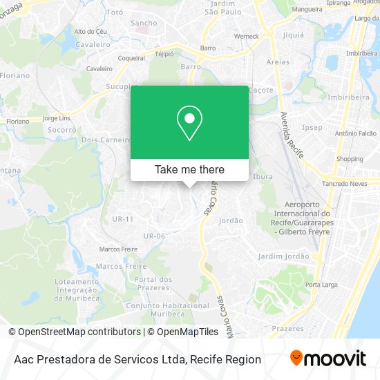Aac Prestadora de Servicos Ltda map