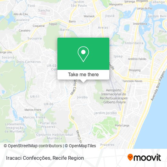 Iracaci Confecções map