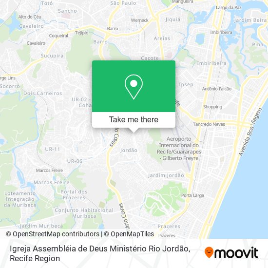 Igreja Assembléia de Deus Ministério Rio Jordão map