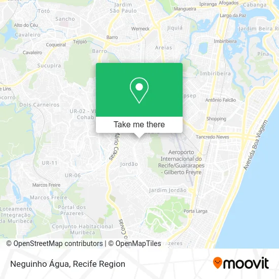 Neguinho Água map