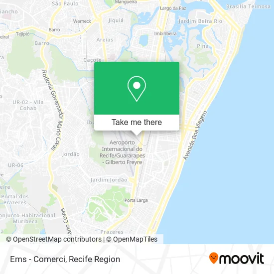 Ems - Comerci map
