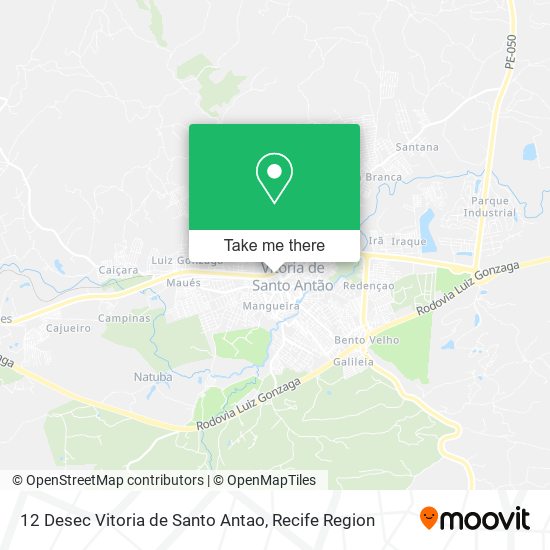 12 Desec Vitoria de Santo Antao map