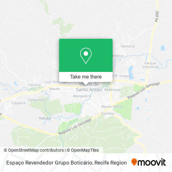 Espaço Revendedor Grupo Boticário map