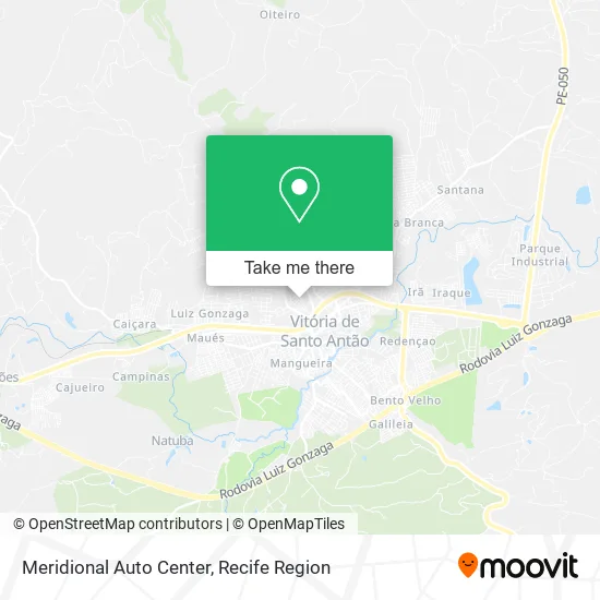 Meridional Auto Center map