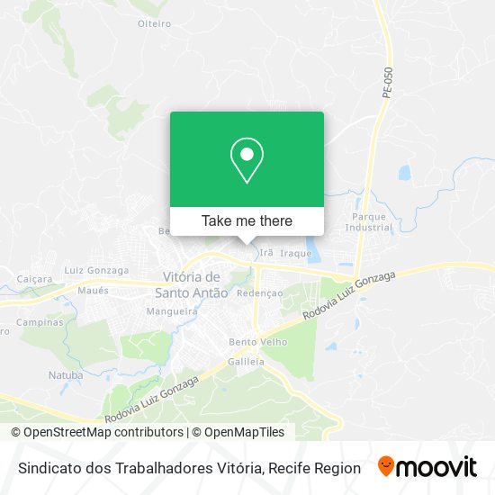 Sindicato dos Trabalhadores Vitória map