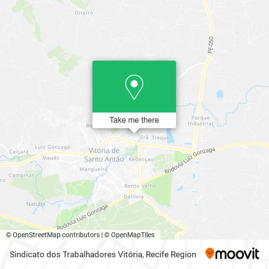 Sindicato dos Trabalhadores Vitória map