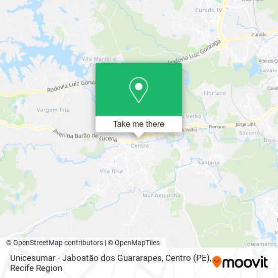 Unicesumar - Jaboatão dos Guararapes, Centro (PE) map