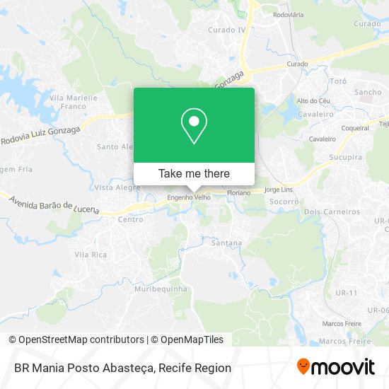 BR Mania Posto Abasteça map