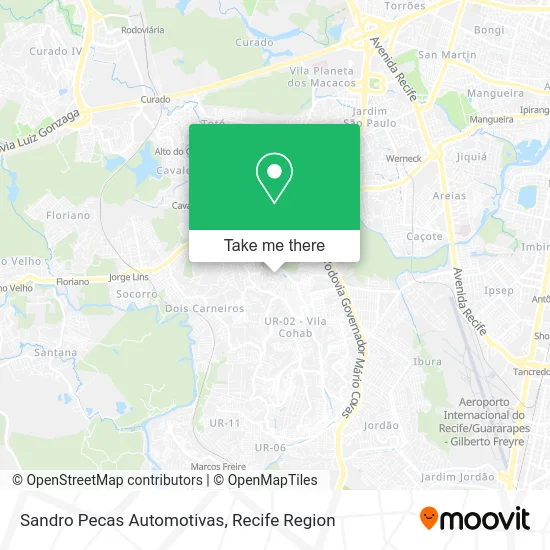 Sandro Pecas Automotivas map