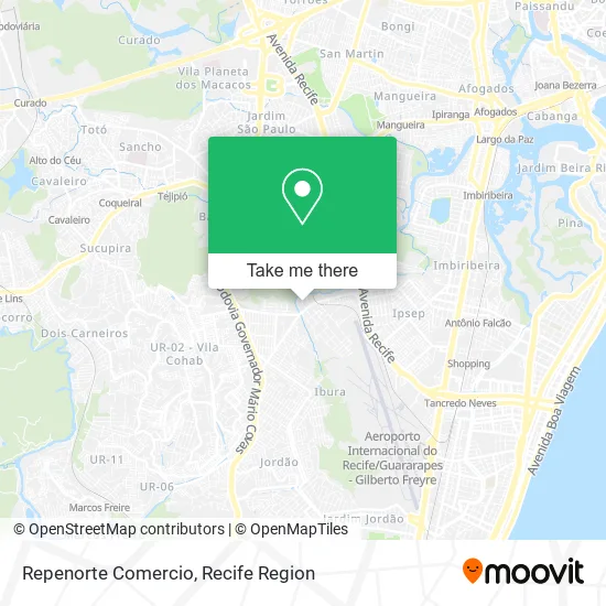 Repenorte Comercio map