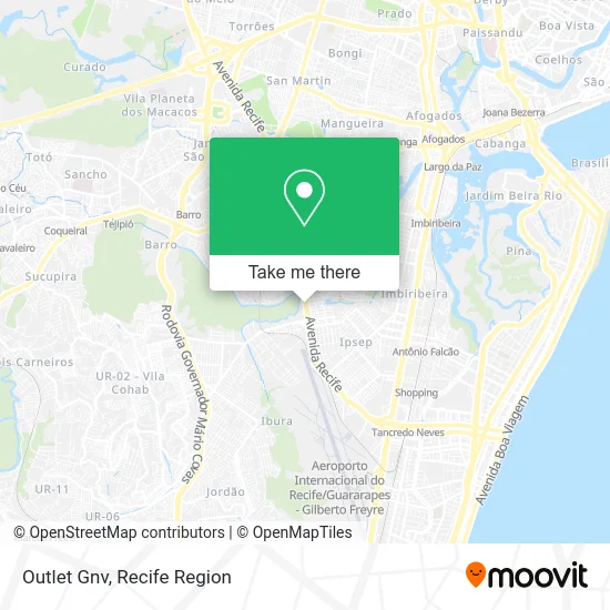 Outlet Gnv map