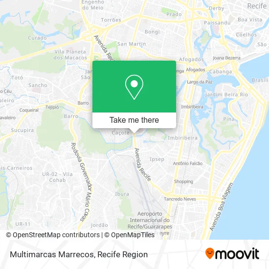 Multimarcas Marrecos map