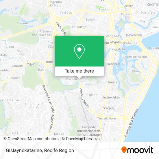 Gislaynekatarine map