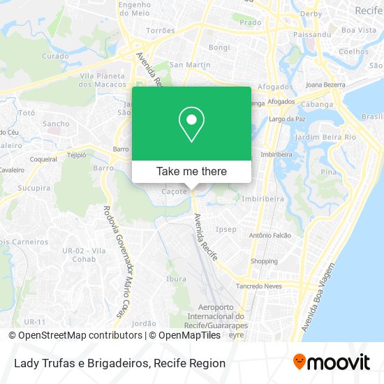 Lady Trufas e Brigadeiros map