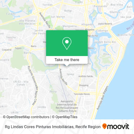 Rg Lindas Cores Pinturas Imobiliárias map