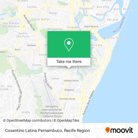 Cosentino Latina Pernambuco map