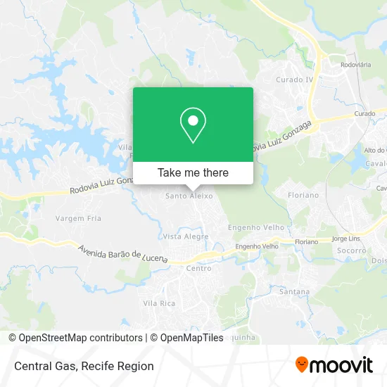 Central Gas map