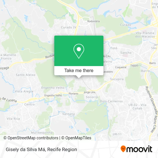 Gisely da Silva Má map