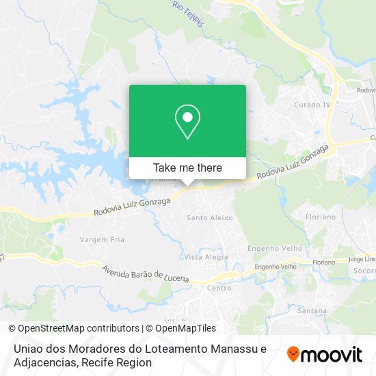 Uniao dos Moradores do Loteamento Manassu e Adjacencias map