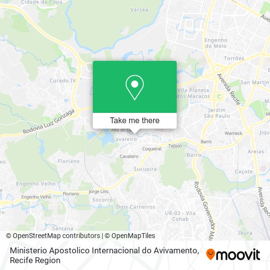 Ministerio Apostolico Internacional do Avivamento map