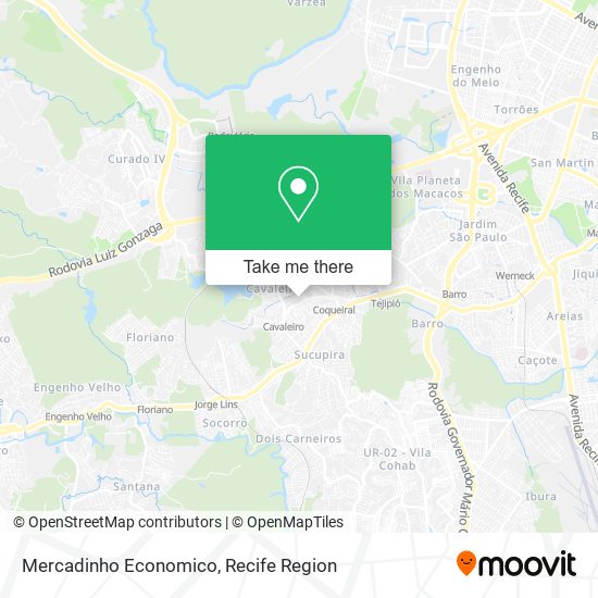 Mapa Mercadinho Economico