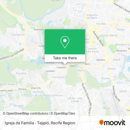 Igreja da Família - Tejipió map