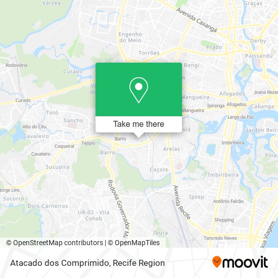 Atacado dos Comprimido map