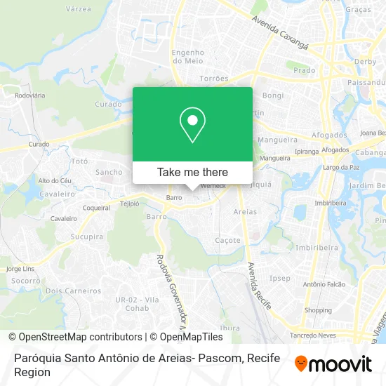 Paróquia Santo Antônio de Areias- Pascom map