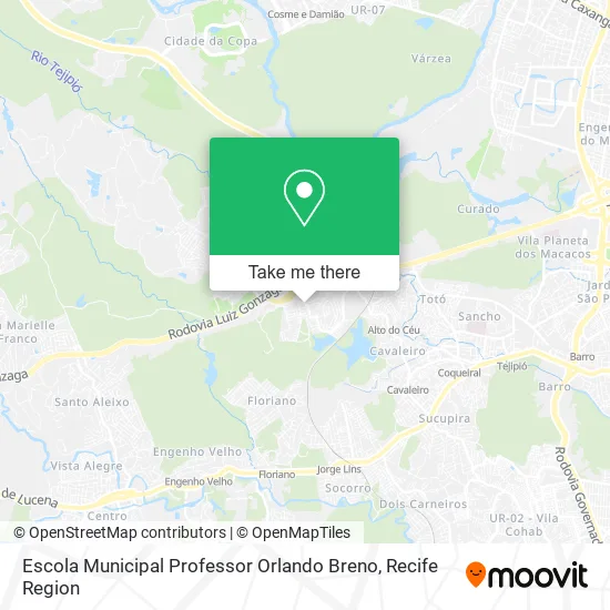 Escola Municipal Professor Orlando Breno map