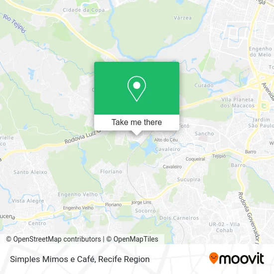 Simples Mimos e Café map