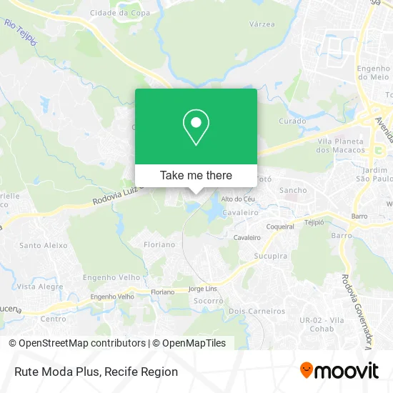 Rute Moda Plus map