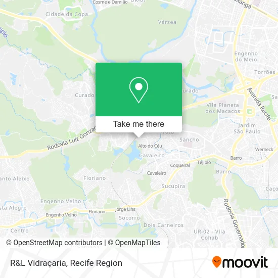R&L Vidraçaria map