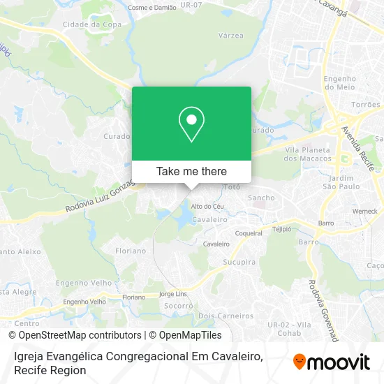 Igreja Evangélica Congregacional Em Cavaleiro map