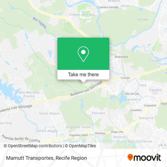 Mamutt Transportes map