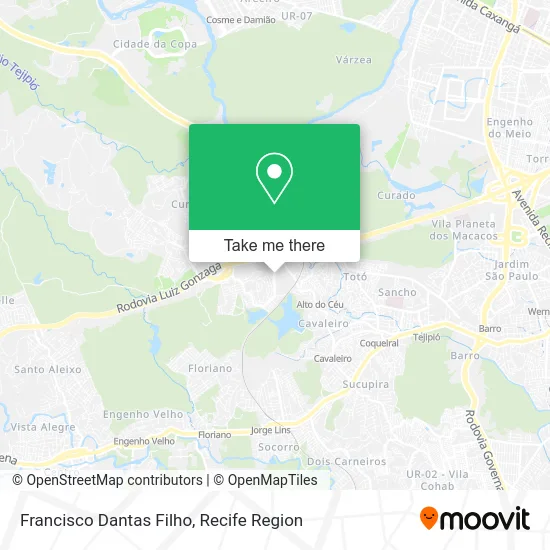 Francisco Dantas Filho map