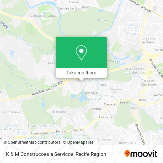 K & M Construcoes e Servicos map